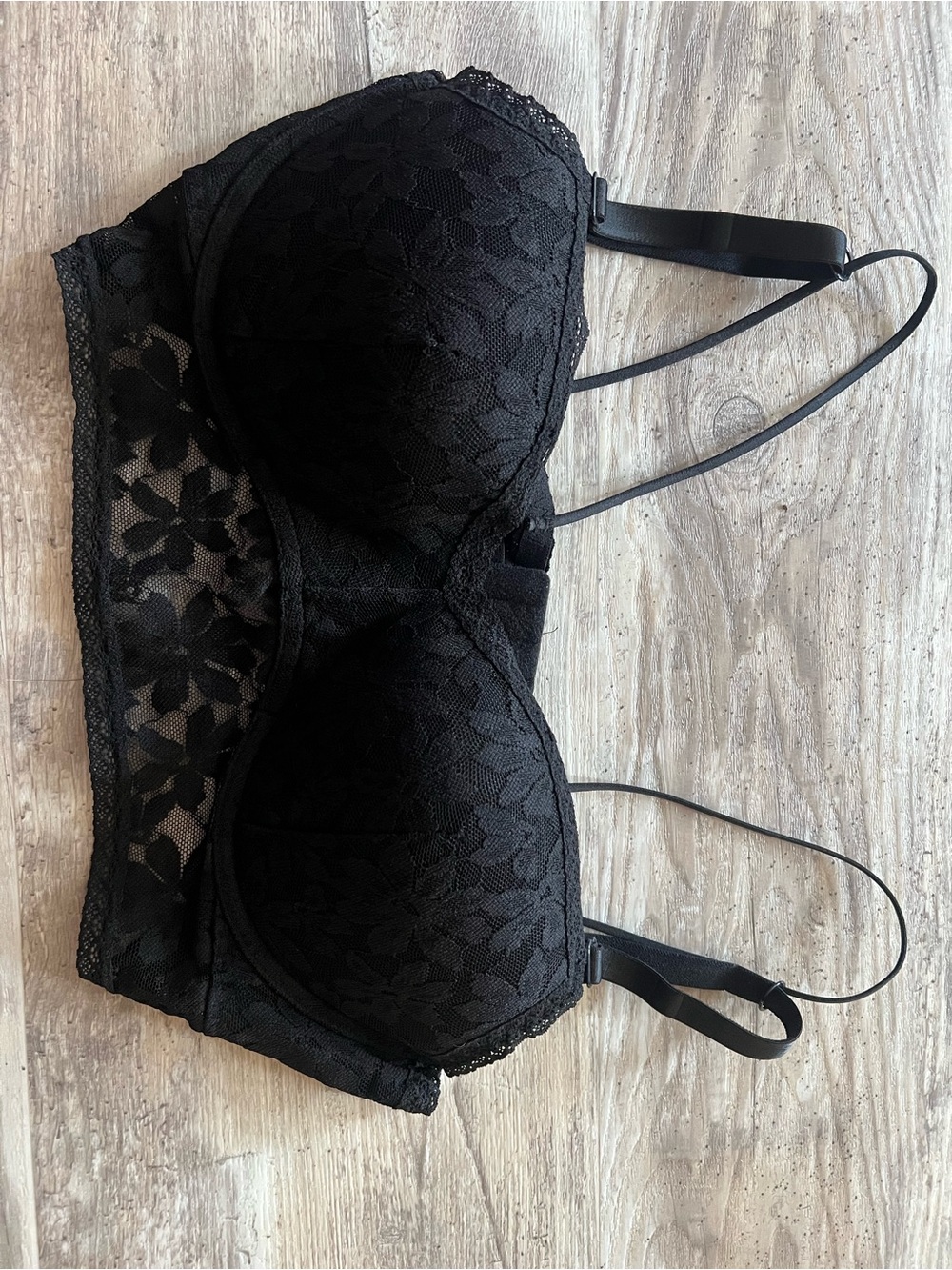 Black Lace Longline Bra - Women Intimates
